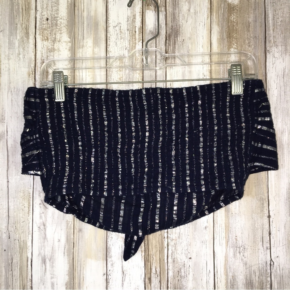 Aerie Blue & Silver Bandeu Top - Picture 5 of 5